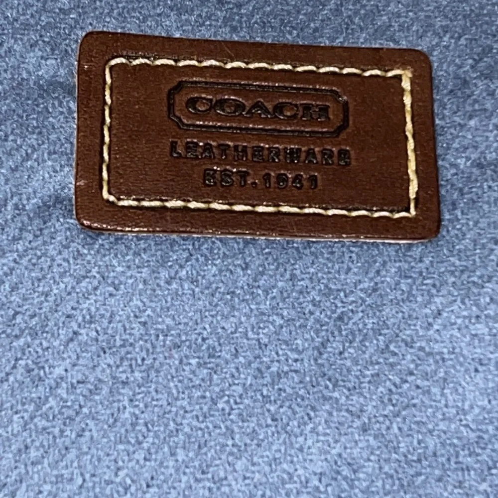 NWT Coach Cashmere Blue Scarf 12” x 60”